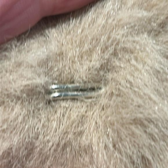 MAGASCHONI Oversized Soft Beige Plush Faux Fur Short Coat Size XS - Picture 7 of 11